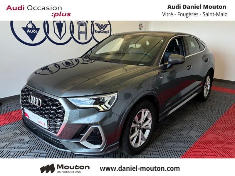 Gris daytona nacré Utilisé 2020 Audi Q3 Sportback S-Line SUV | 31 900 € (Prix juste) - Image 1/3