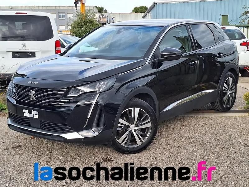 Noir Utilisé 2022 Peugeot 3008 Allure SUV | 24 380 € (Prix juste) - Image 1/4