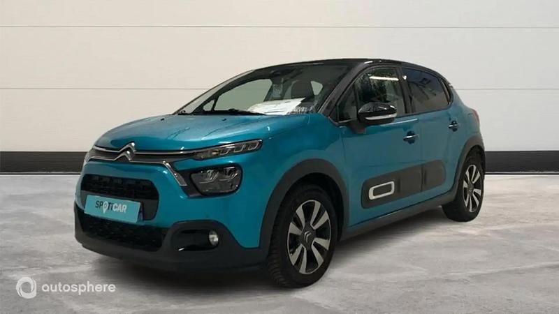 Bleu Utilisé 2021 Citroën C3 PureTech Citadine | 11 499 € (Prix assez cher) - Image 1/4