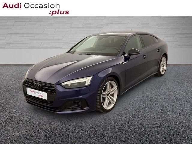 Bleu navarre métallisé Occasion 2022 Audi A5 Sportback Advanced Citadine | 35 900 € (Prix juste) - Image 1/4