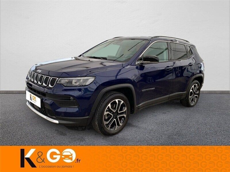 Bleue Utilisé 2022 Jeep Compass Limited SUV | 22 490 € (Prix juste) - Image 1/3