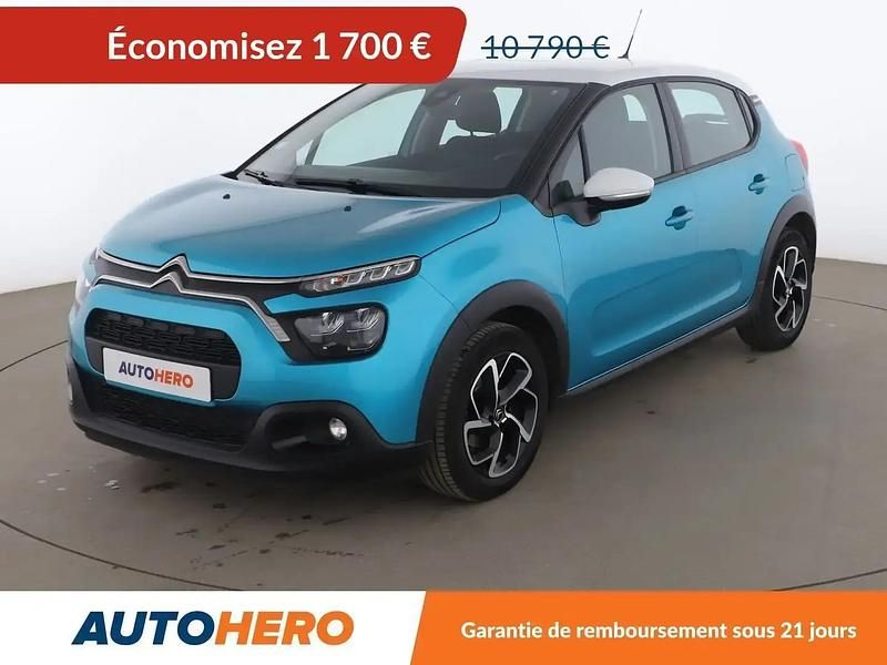 Bleu Utilisé 2020 Citroën C3 PureTech Citadine | 9 090 € (Bon prix) - Image 1/2