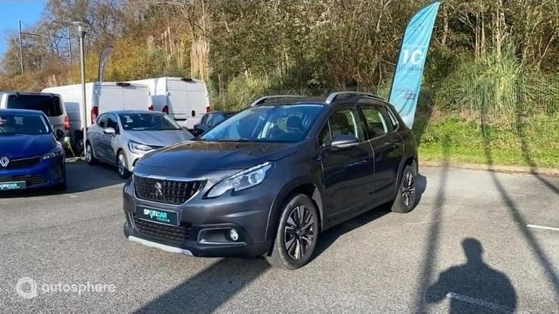 Gris Occasion 2018 Peugeot 2008 Allure SUV | 10 499 € (Super prix) - Image 1/4