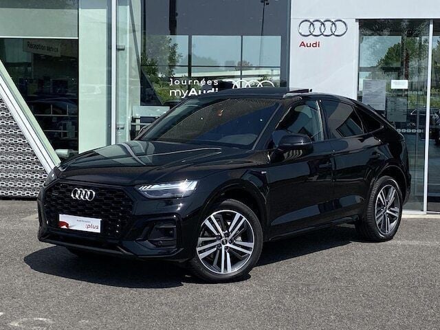 Noir mythe métallisé Utilisé 2023 Audi Q5 Sportback S-Line SUV | 52 900 € (Prix assez cher) - Image 1/4
