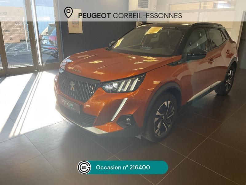 Orange Utilisé 2021 Peugeot 2008 GT-line SUV | 15 480 € (Prix juste) - Image 1/4