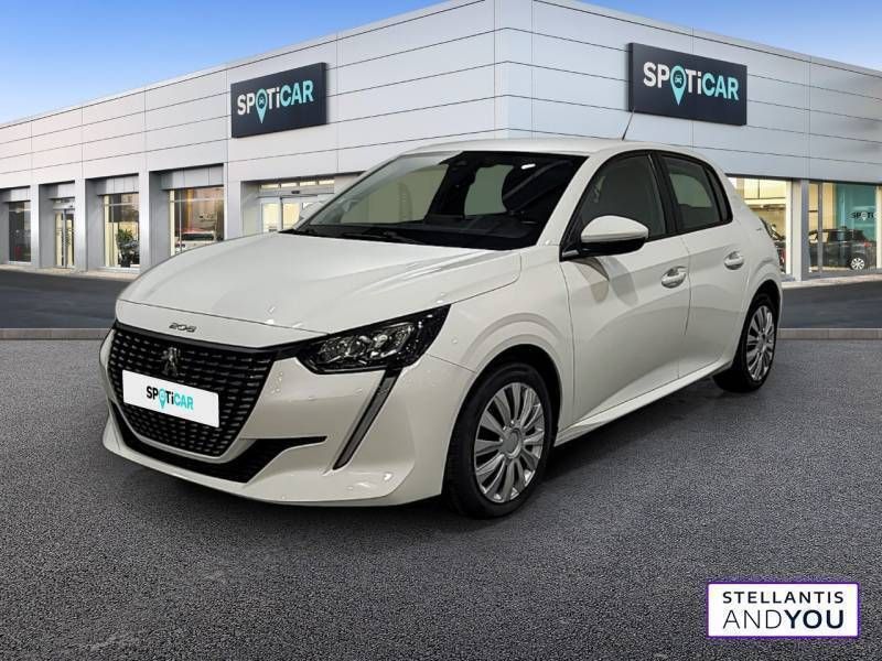 Blanc Utilisé 2020 Peugeot 208 Business-Line Citadine | 10 990 € (Prix juste) - Image 1/3