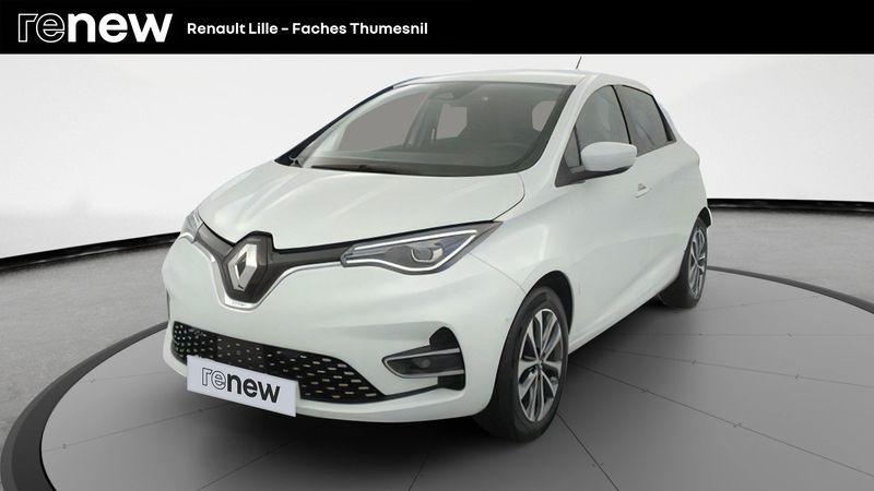 Blanc Utilisé 2020 Renault Zoe Intens Citadine | 11 999 € (Prix juste) - Image 1/4