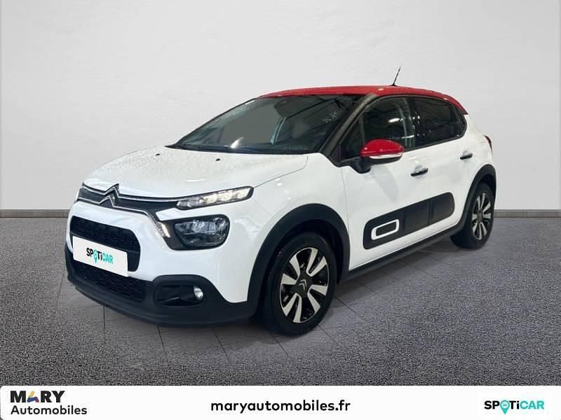 Blanc Utilisé 2022 Citroën C3 PureTech Citadine | 12 990 € (Prix assez cher) - Image 1/4
