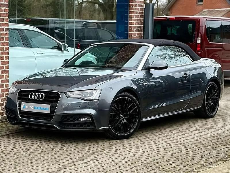 Gris Occasion 2016 Audi A5 Cabriolet S-Line Cabriolet | 21 950 € (Prix juste) - Image 1/4