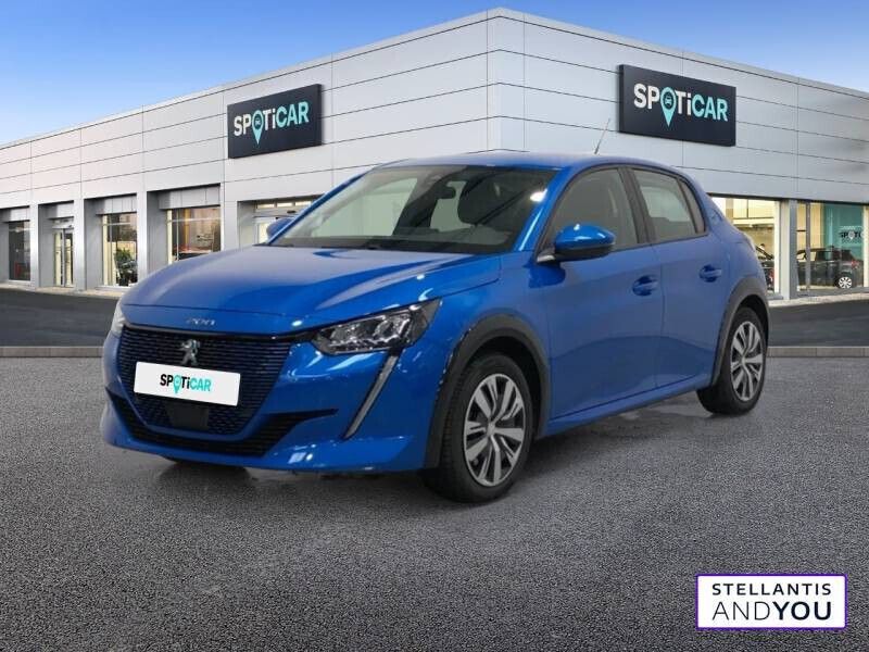 Bleu Occasion 2020 Peugeot e-208 Active Citadine | 13 389 € (Prix juste) - Image 1/4