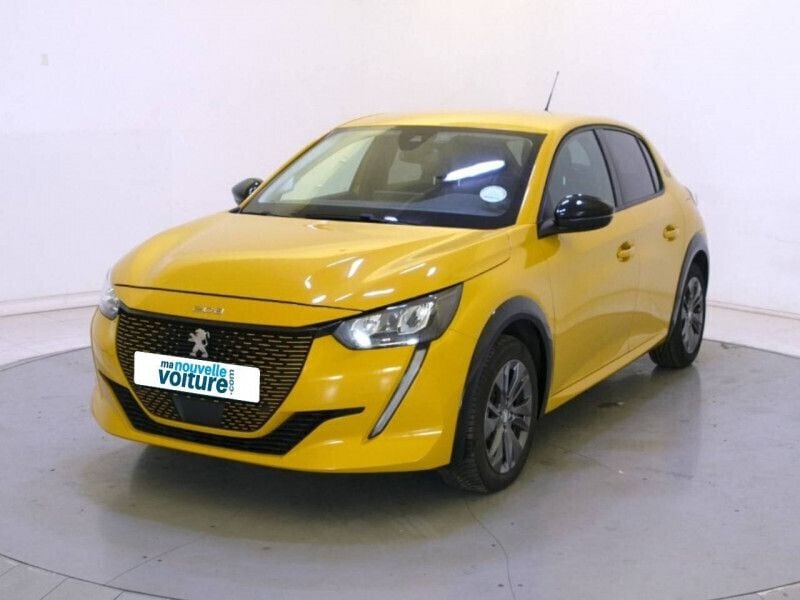 Jaune Utilisé 2022 Peugeot e-208 Citadine | 16 490 € (Prix juste) - Image 1/4