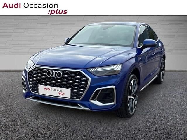Ultra bleu métallisé Occasion 2022 Audi Q5 S-Line SUV | 43 895 € (Prix juste) - Image 1/4