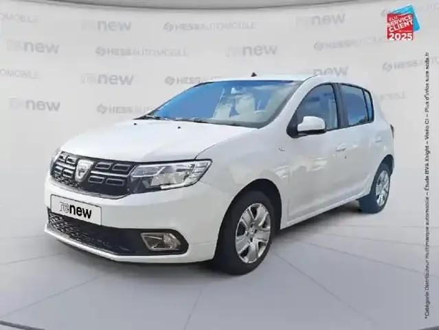 Blanc glacier Utilisé 2020 Dacia Sandero Berline | 9 999 € (Super prix) - Image 1/4