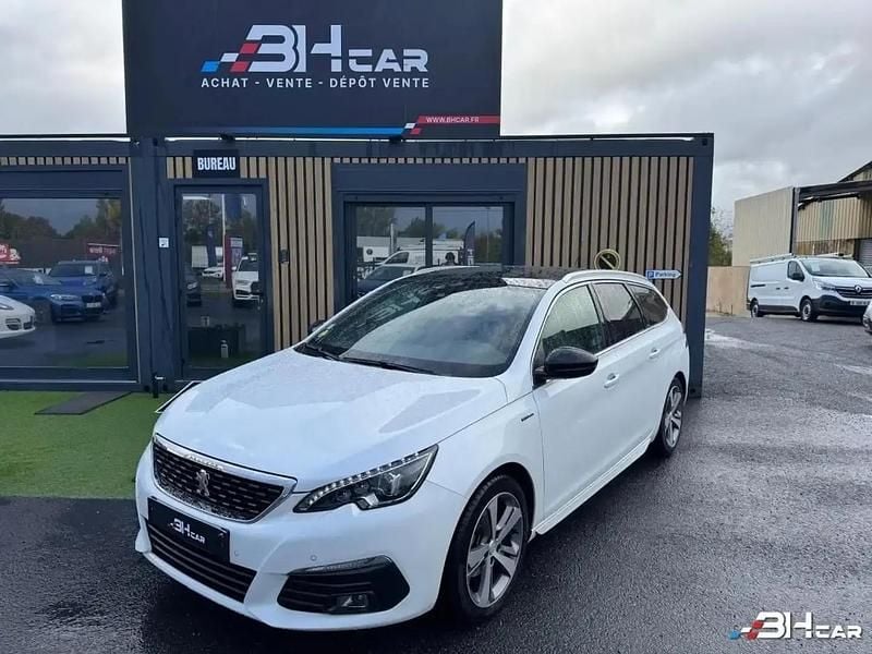 Blanc Utilisé 2020 Peugeot 308 GT-line Break | 17 590 € (Prix juste) - Image 1/4