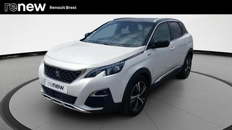 Blanc Utilisé 2018 Peugeot 3008 GT-line SUV | 15 990 € (Prix juste) - Image 1/4