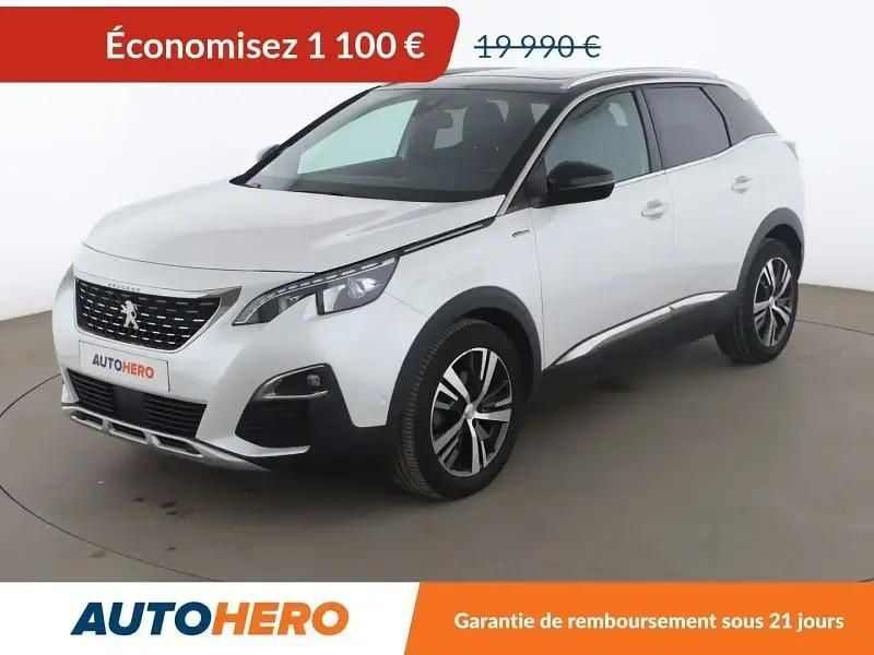 Blanc Utilisé 2020 Peugeot 3008 GT-line SUV | 18 490 € (Bon prix) - Image 1/1