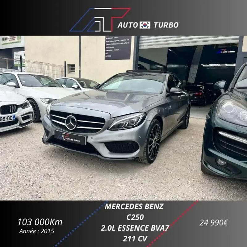 Gris Occasion 2015 Mercedes C250 Sportline Berline | 24 990 € (Prix assez cher) - Image 1/4
