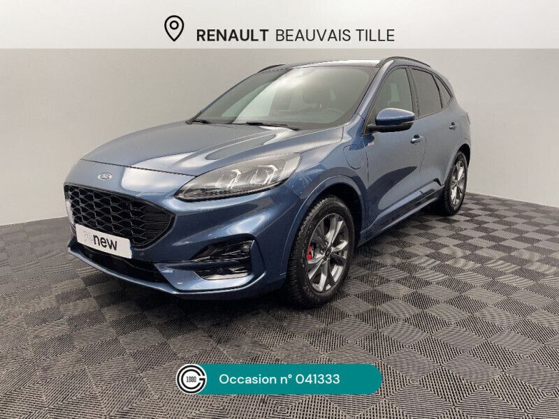 Bleu Utilisé 2021 Ford Kuga ST-Line SUV | 25 490 € (Prix juste) - Image 1/4