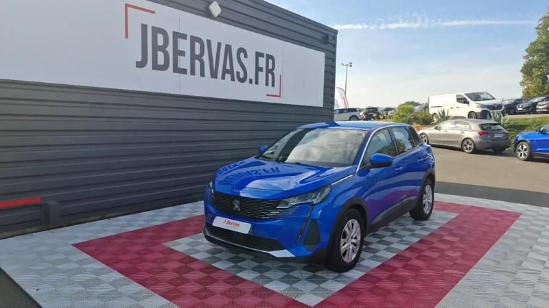 Bleu Occasion 2021 Peugeot 3008 Business-Line SUV | 17 590 € (Bon prix) - Image 1/4
