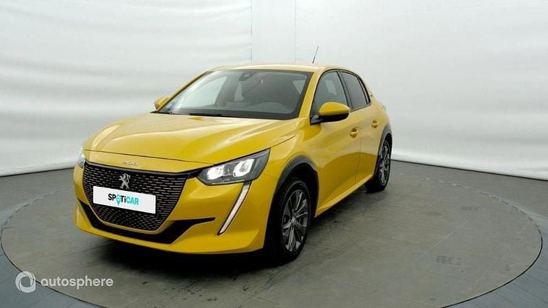 Jaune Utilisé 2021 Peugeot e-208 Style Citadine | 14 780 € (Prix juste) - Image 1/4
