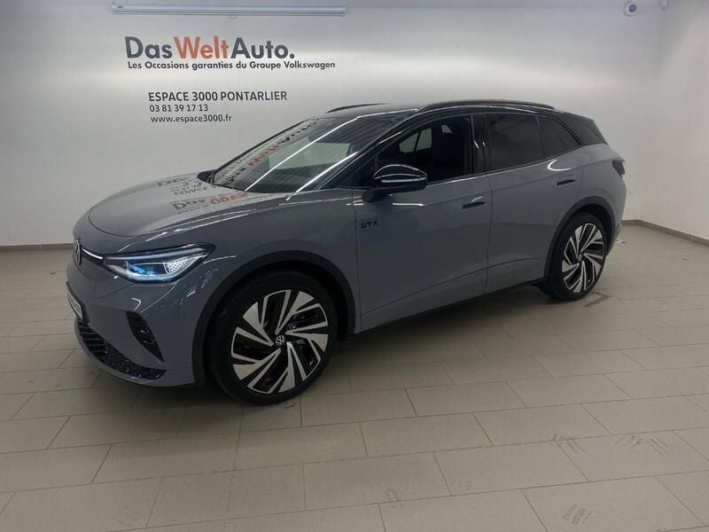Gris lunaire noir uni Utilisé 2023 VW ID.4 GTX SUV | 46 990 € (Prix cher) - Image 1/4