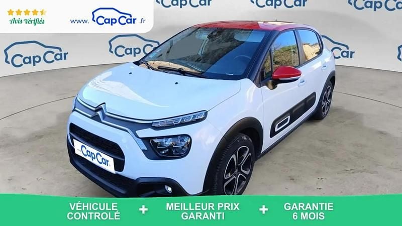 Blanc Occasion 2020 Citroën C3 PureTech Citadine | 8 590 € (Bon prix) - Image 1/4