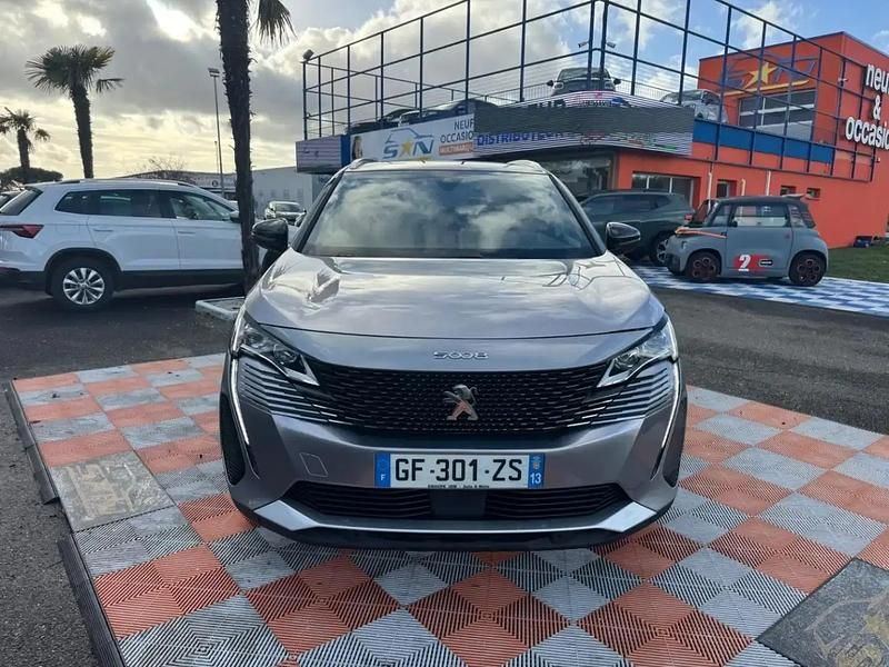 Gris Utilisé 2021 Peugeot 5008 GT Monospace | 26 950 € (Prix juste) - Image 1/4