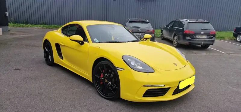 Jaune Utilisé 2018 Porsche 718 Cayman S Sport Coupé | 56 990 € - Image 1/4