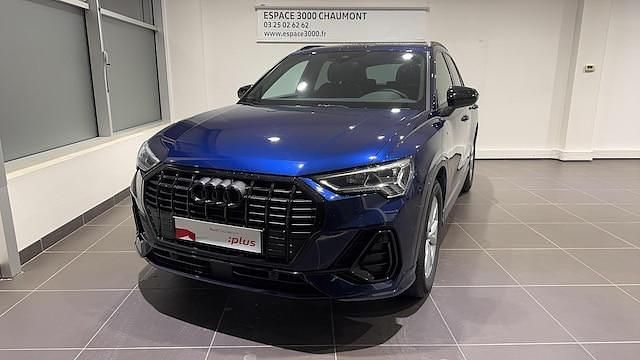 Bleu navarre métallisé Occasion 2025 Audi Q3 S-line plus SUV | 44 990 € (Prix juste) - Image 1/4
