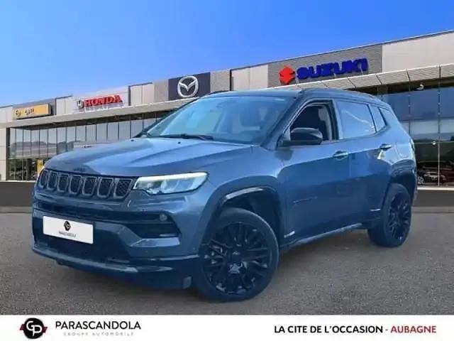 Graphite gray métallisé+toit noir Occasion 2023 Jeep Compass SUV | 25 990 € (Bon prix) - Image 1/4