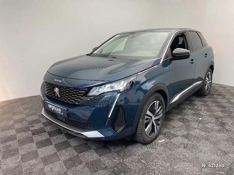 Bleu Utilisé 2022 Peugeot 3008 Allure SUV | 18 980 € (Prix juste) - Image 1/4