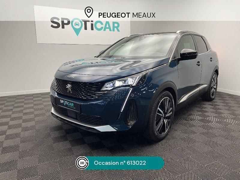 Bleu Utilisé 2022 Peugeot 3008 GT SUV | 28 990 € (Prix assez cher) - Image 1/4