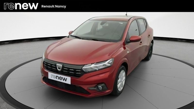 Rouge Utilisé 2022 Dacia Sandero Comfort Citadine | 11 602 € (Bon prix) - Image 1/4