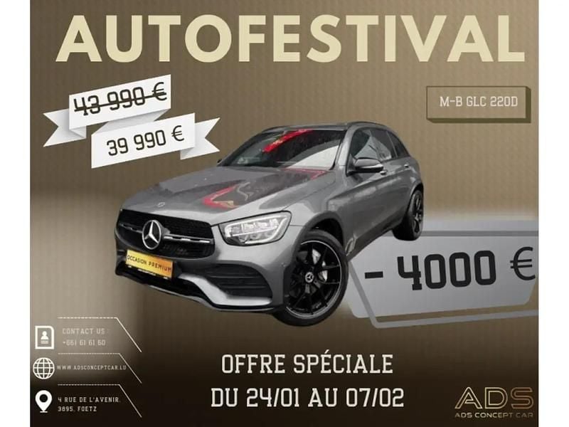 Gris Occasion 2022 Mercedes GLC220 Coupé | 39 990 € (Super prix) - Image 1/4
