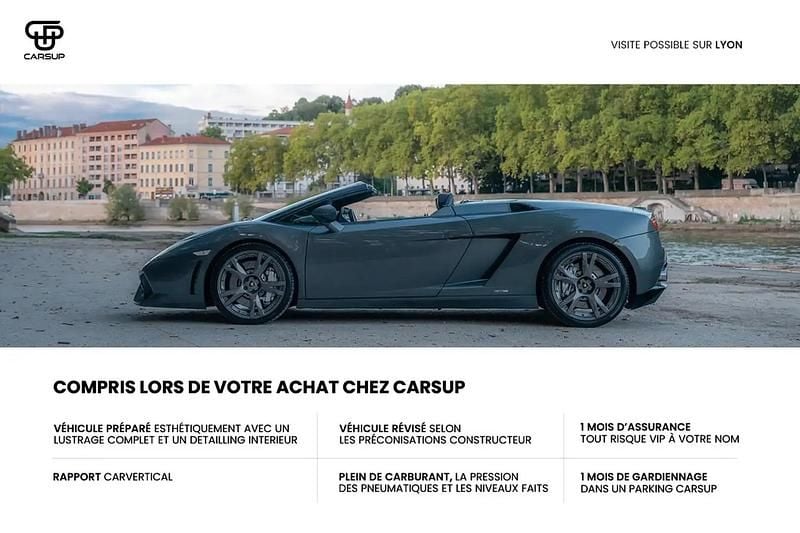 Occasion Lamborghini Gallardo 560 ch (411 kW) 2010 Gris Cabriolet