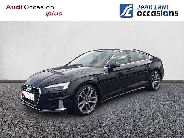 Noir mythic métallisé Occasion 2021 Audi A5 Sportback Advanced Citadine | 35 090 € (Prix assez cher) - Image 1/4
