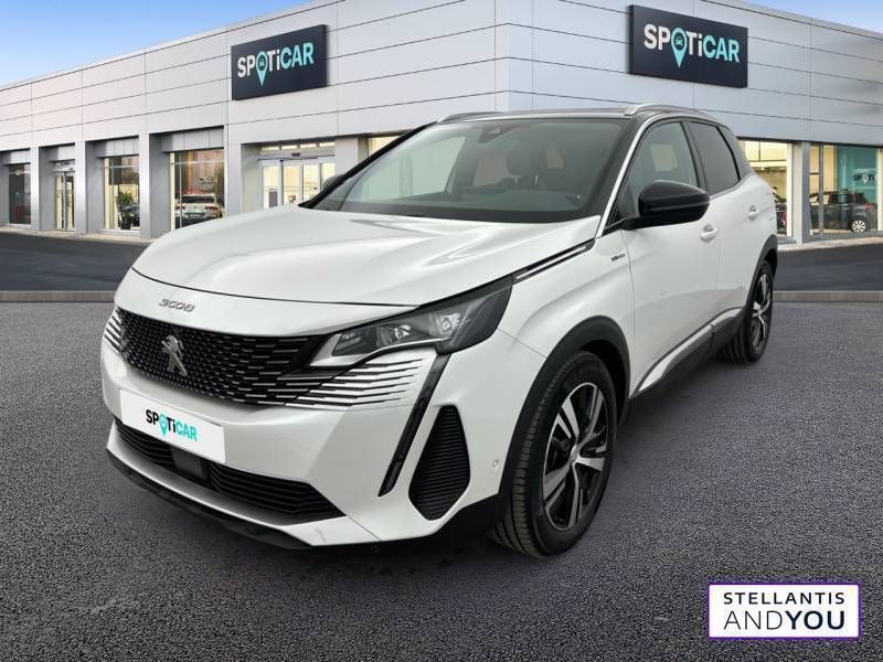 Blanc Utilisé 2021 Peugeot 3008 GT | 25 990 € (Prix juste) - Image 1/3