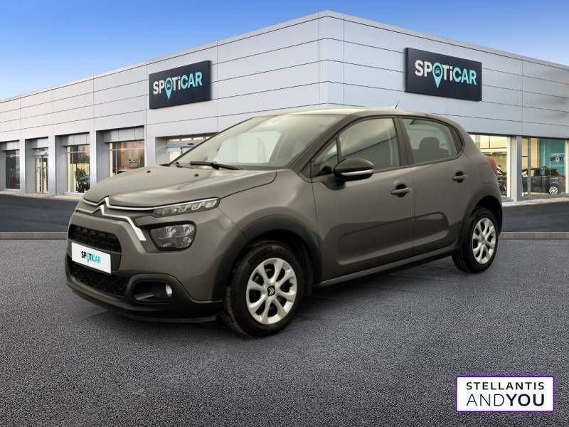 Gris Utilisé 2022 Citroën C3 Feel Citadine | 11 290 € (Bon prix) - Image 1/3