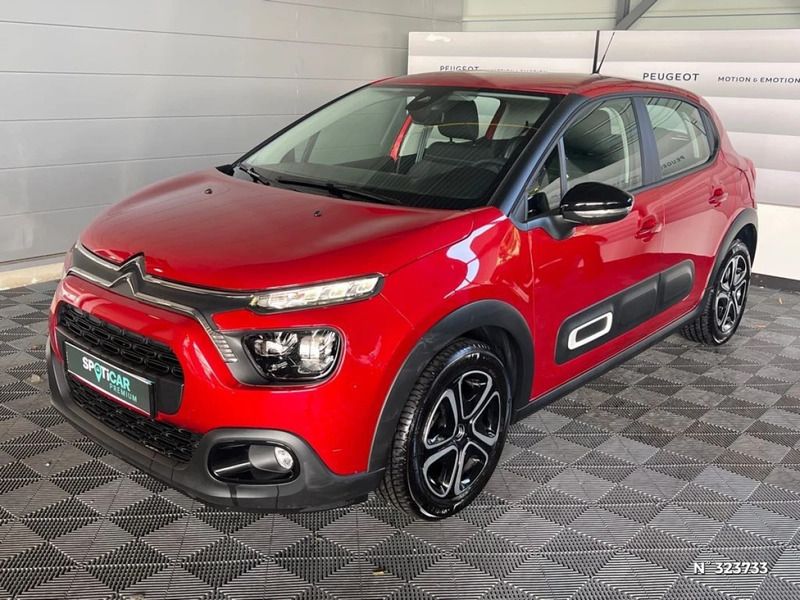 Rouge Utilisé 2023 Citroën C3 PureTech Citadine | 11 450 € (Bon prix) - Image 1/4