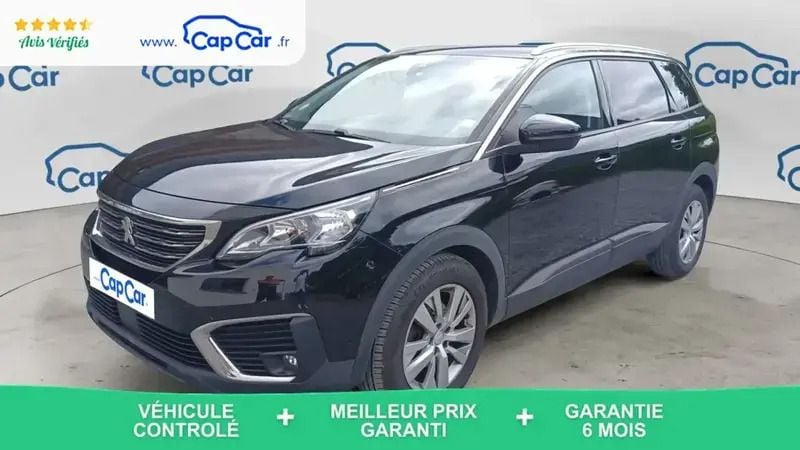 Noir Utilisé 2018 Peugeot 5008 Business-Line Monospace | 13 990 € (Super prix) - Image 1/4