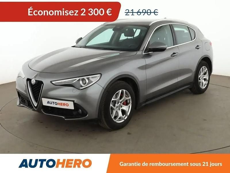 Gris Occasion 2018 Alfa Romeo Stelvio Super SUV | 19 390 € (Super prix) - Image 1/2