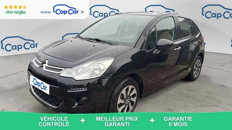 Noir Utilisé 2015 Citroën C3 Comfort Citadine | 9 290 € (Prix juste) - Image 1/4