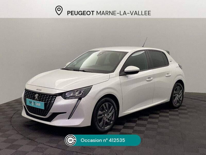 Blanc Utilisé 2021 Peugeot 208 Business-Line Citadine | 12 990 € (Prix juste) - Image 1/4