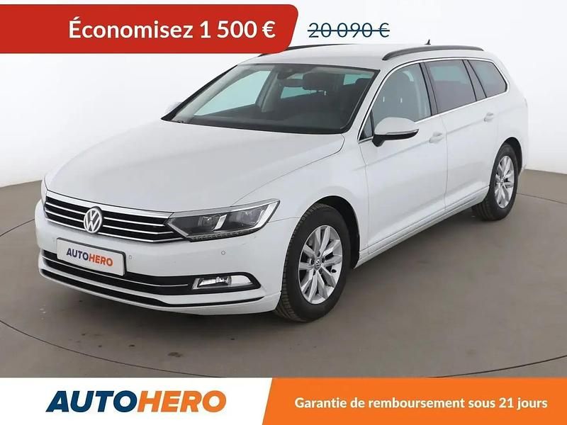 Blanc Utilisé 2017 VW Passat Break | 18 590 € (Bon prix) - Image 1/2