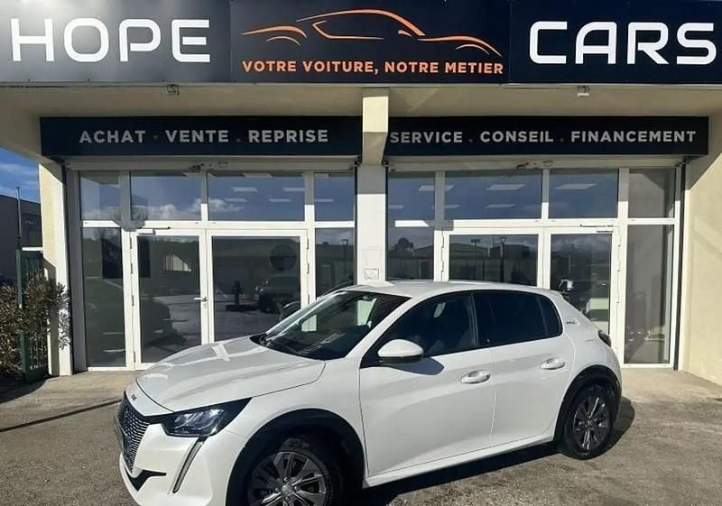 Occasion Peugeot e-208 Style 100 kW (137 ch) 2021 Blanc Citadine