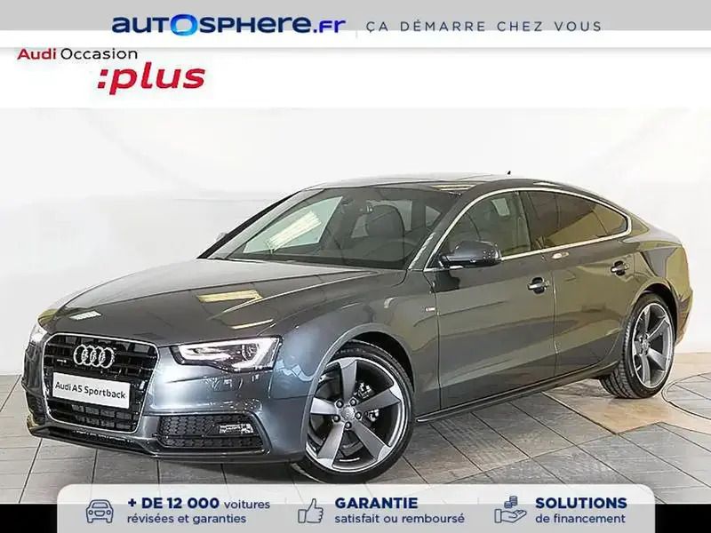 Gris Utilisé 2017 Audi A5 Sportback S-Line Berline | 42 990 € - Image 1/4