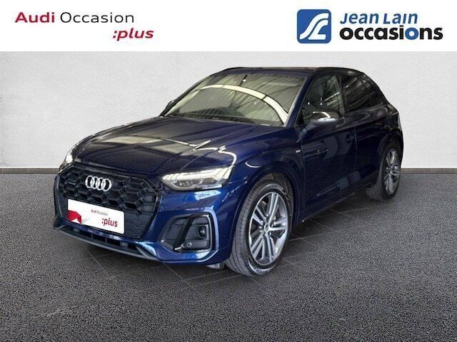 Bleu navarre métallisé Utilisé 2021 Audi Q5 S-Line SUV | 44 690 € (Prix juste) - Image 1/4