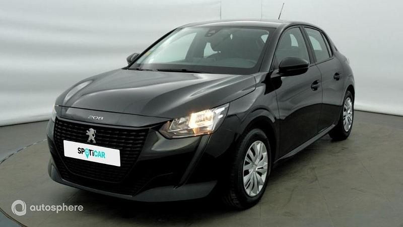 Noir Utilisé 2021 Peugeot 208 Business-Line Citadine | 10 290 € (Bon prix) - Image 1/4