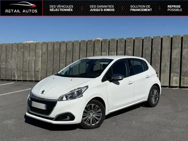 Blanc Utilisé 2016 Peugeot 208 Allure Citadine | 8 990 € (Prix juste) - Image 1/4