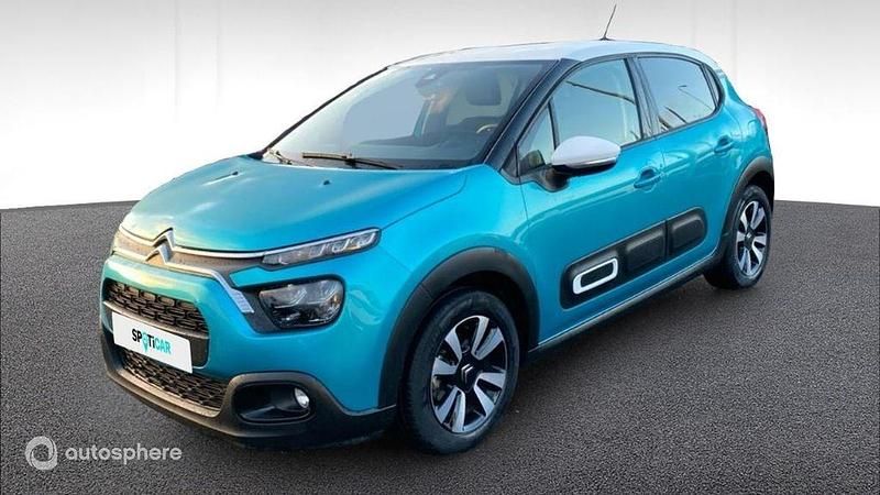 Bleu Occasion 2023 Citroën C3 PureTech Berline | 11 900 € (Prix juste) - Image 1/4